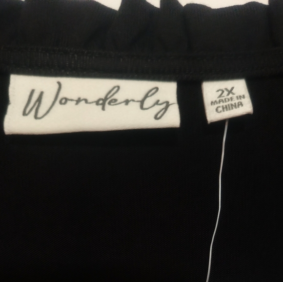 New Black Little Midi Dress / Size 2X - Picture 5 of 9